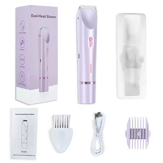 Nuvel™, SilkTouch, Depiladora Facial y Corporal de Doble Cabezal, Piel suave, precisa y sin esfuerzo. Diseñada para una depilación cómoda en seco o húmedo, con cabezales flotantes que se adaptan suavemente a cada zona del cuerpo.