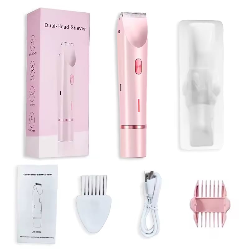 Nuvel™, SilkTouch, Depiladora Facial y Corporal de Doble Cabezal, Piel suave, precisa y sin esfuerzo. Diseñada para una depilación cómoda en seco o húmedo, con cabezales flotantes que se adaptan suavemente a cada zona del cuerpo.