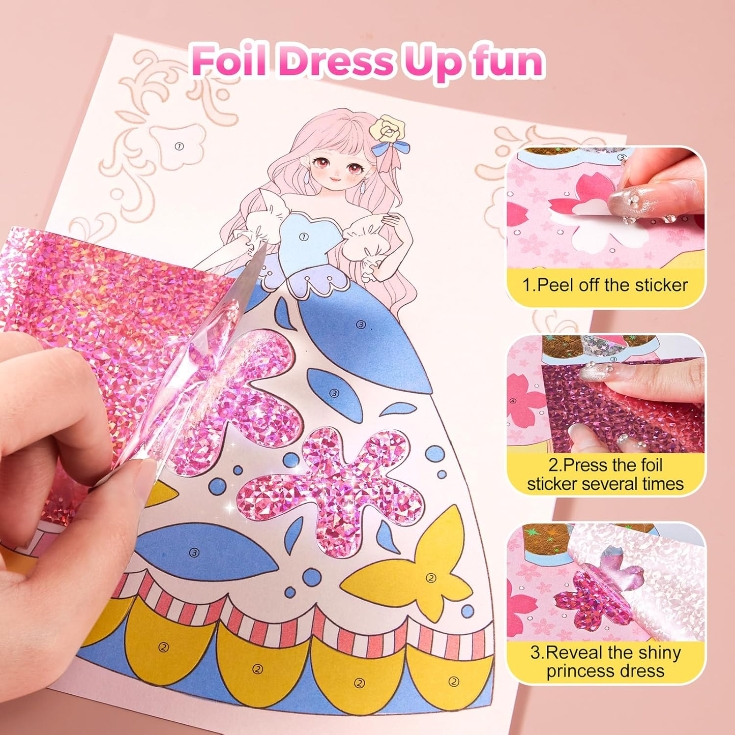 Kit de Actividades Princesa 4 en 1 – Horas de Diversión Creativa Sin Pantallas