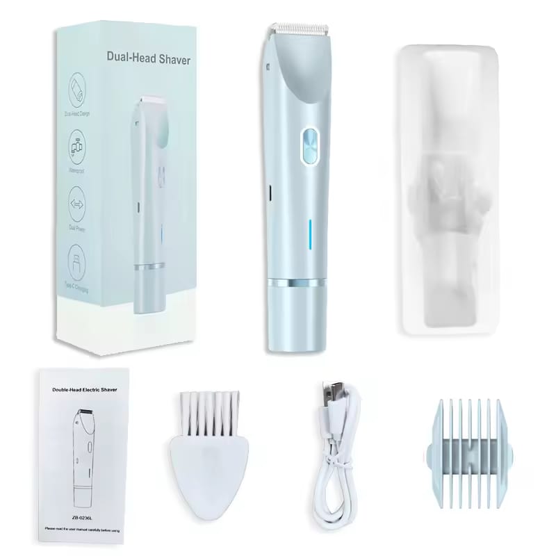 Nuvel™, SilkTouch, Depiladora Facial y Corporal de Doble Cabezal, Piel suave, precisa y sin esfuerzo. Diseñada para una depilación cómoda en seco o húmedo, con cabezales flotantes que se adaptan suavemente a cada zona del cuerpo.