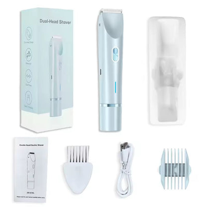 Nuvel™, SilkTouch, Depiladora Facial y Corporal de Doble Cabezal, Piel suave, precisa y sin esfuerzo. Diseñada para una depilación cómoda en seco o húmedo, con cabezales flotantes que se adaptan suavemente a cada zona del cuerpo.