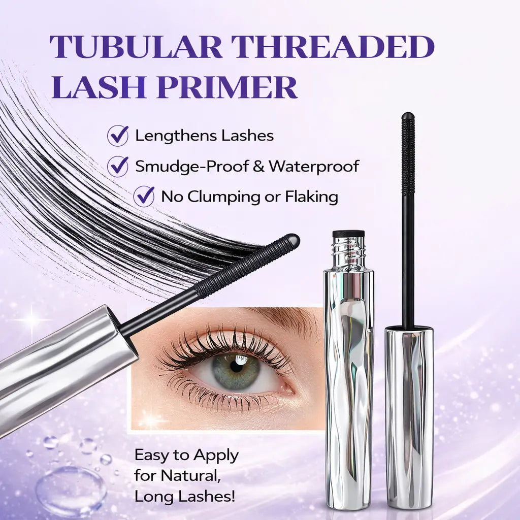 Natural Makeup Finish, Smudge-Proof, Lightweight Texture, Mascara Base Makeup Case, Tube-Shaped Waterproof Long-Lasting Curling Mascara Makeup Case.