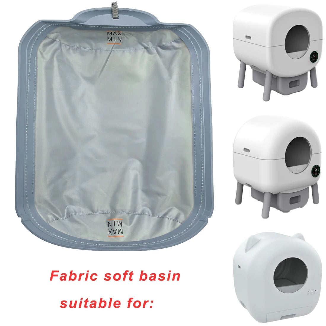 Automatic Cat Litter Box Replace Accessories Soft Fabric Liner Smart Cat Litter Box Accessories Soft Mat Removable Liner