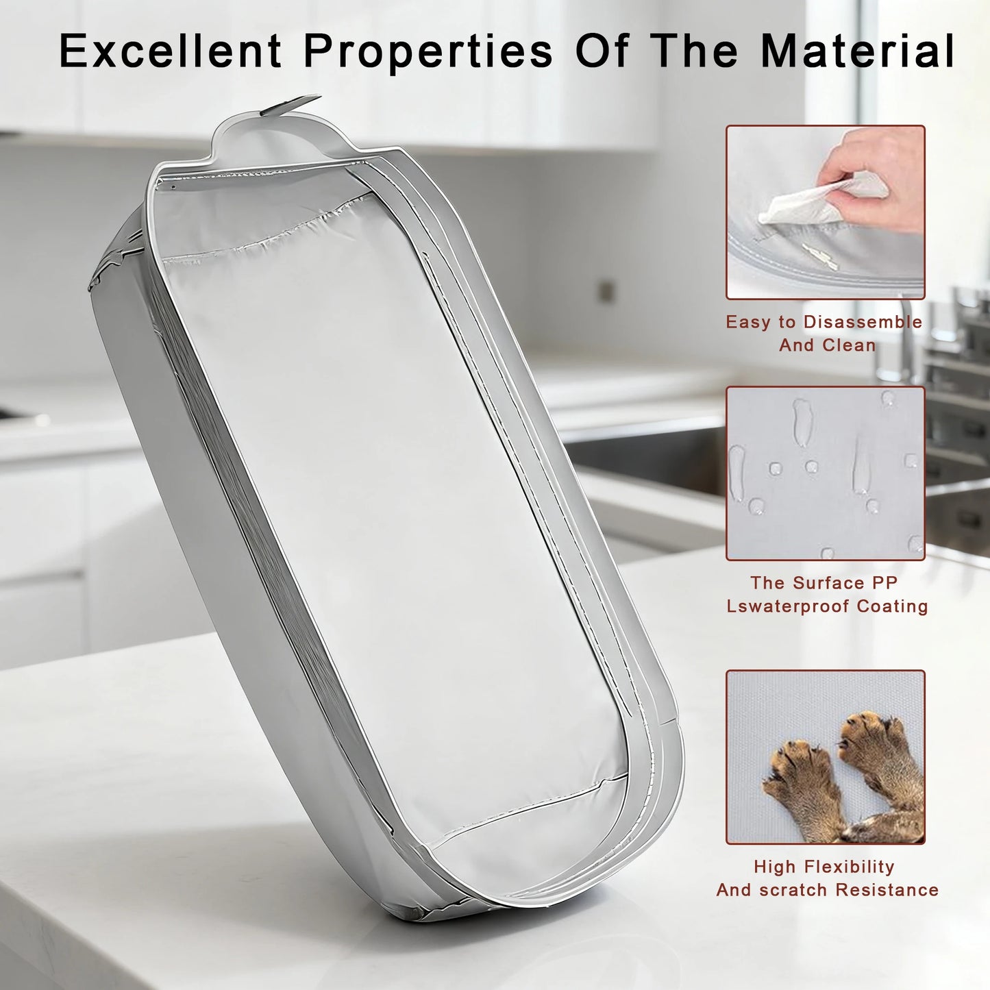 Automatic Cat Litter Box Replace Accessories Soft Fabric Liner Smart Cat Litter Box Accessories Soft Mat Removable Liner