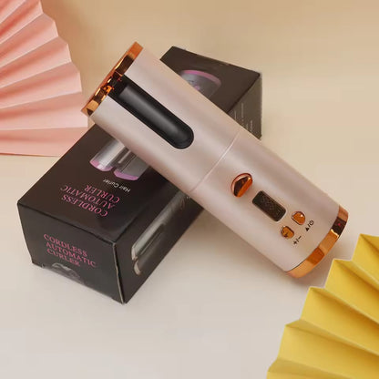 Rizador Automático Inalámbrico Nuvel™ | 4 Temperaturas, Giro 360° y Anti-Enredos