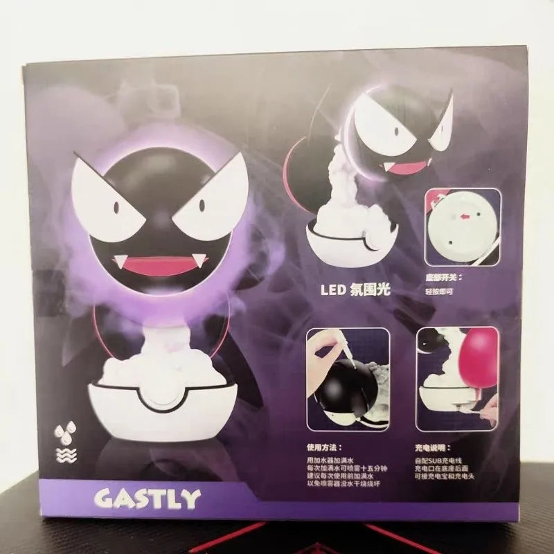 Pokemon Gastly Humidifier USB Charging, Air Moisturizer Spray with Night Light for Home Desktop Decoration Gift
