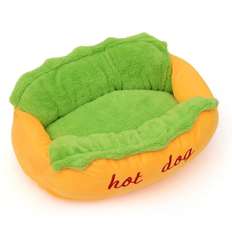 Warm Hot Dog Bed Removable Soft Lounger for Dog Small Large Hot Sale Washable Elastic Puppy Cat Pet House Sofa Indoor