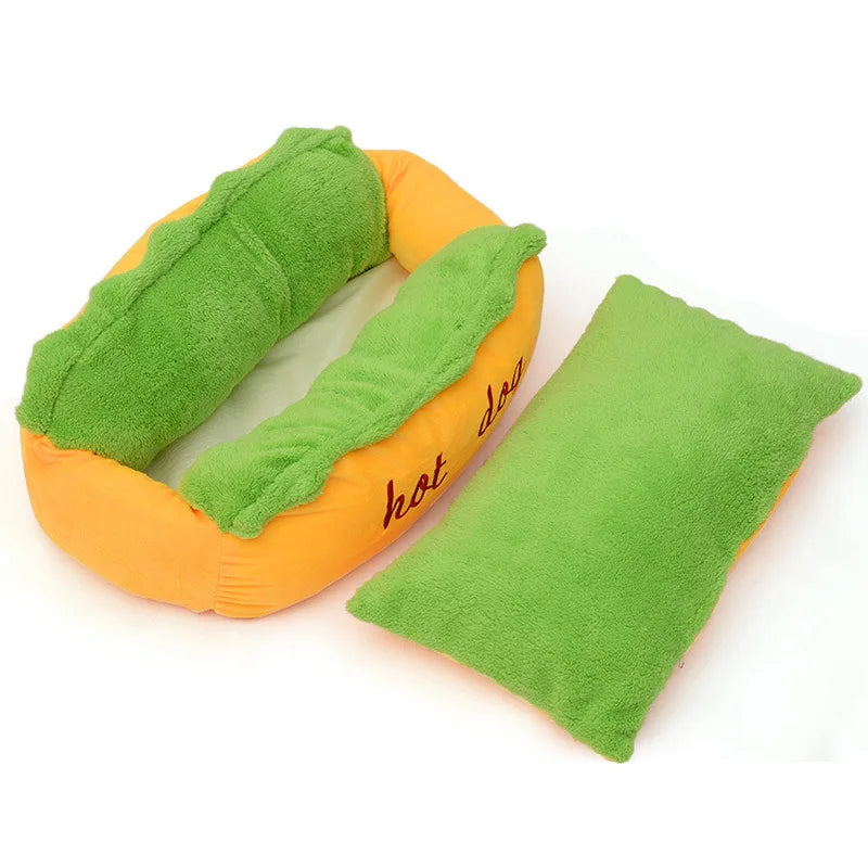 Warm Hot Dog Bed Removable Soft Lounger for Dog Small Large Hot Sale Washable Elastic Puppy Cat Pet House Sofa Indoor